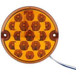 Posūkio lemputė LED, apvali, 10/30 V, gintaro spalvos, prisukama, Ø 95 mm, 17 LED, Hella ValueFit 2BA357028021