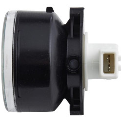 Posūkio lemputė 21 W, apvali, 12 V, skaidri/geltona, korpusas: sidabrinis, prisukamas, Ø 66 mm AMP kištukas, Hella 2BA009001201