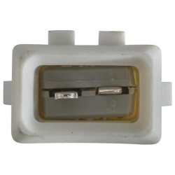 Posūkio lemputė 21 W, apvali, 12 V, skaidri/geltona, korpusas: sidabrinis, prisukamas, Ø 66 mm AMP kištukas, Hella 2BA009001201