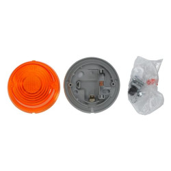 Posūkio lemputė 18W, apvali, 12V, gintaro spalvos, prisukama, Ø 80mm, Hella 2BA001259611