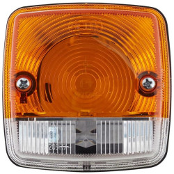 Posūkių ir gabaritinis žibintas 21 W, kvadratinis, 12 V, gintaro / skaidrus, tvirtinamas varžtais, 84 x 84 mm, Hella 2BE00301425