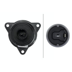 Posūkio lemputė 21W, apvali, 12/24V, gintaro/skaidri, prisukama, Ø 55 mm, Hella 2BA008221001