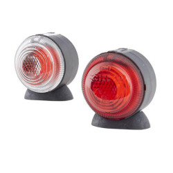 Gabaritinis žibintas 5W, apvalus, 24V, skaidrus, tvirtinamas varžtais, Ø 75mm, Hella 2TJ001633211