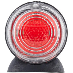 Gabaritinis žibintas 5W, apvalus, 24V, skaidrus, tvirtinamas varžtais, Ø 75mm, Hella 2TJ001633211