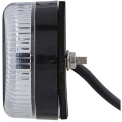 Posūkių ir gabaritinis žibintas LED, priekinis, stačiakampis, 12/24V, skaidrus, tvirtinamas varžtais, 165x31x58mm, Hella ValueFi