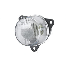 Gabaritinis žibintas 5W, apvalus, 12/24V, skaidrus, tvirtinamas varžtais, Ø 55mm, Hella 2PF008221011