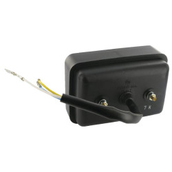 Halogeninis posūkio ir gabaritinis žibintas, priekinis, stačiakampis, 12 V, gintaro/skaidrus, tvirtinamas varžtais, 120xCobo 032