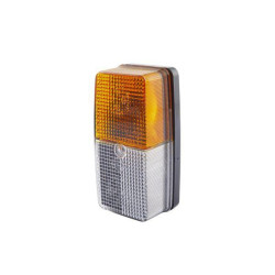 Posūkių ir gabaritinis žibintas 21/5W, stačiakampis, 12V, gintaro/skaidrus, tvirtinamas varžtais, 125x45x62mm, Hella 2BE00334700