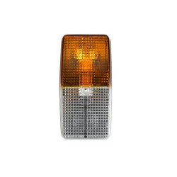 Posūkių ir gabaritinis žibintas 21/5W, stačiakampis, 12V, gintaro/skaidrus, tvirtinamas varžtais, 125x45x62mm, Hella 2BE00334700