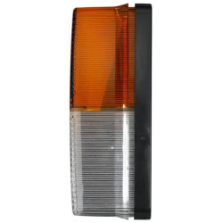 Posūkių ir gabaritinis žibintas 21/5W, stačiakampis, 12V, gintaro/skaidrus, tvirtinamas varžtais, 125x45x62mm, Hella 2BE00334700