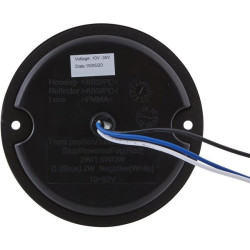 Posūkių ir gabaritinis žibintas LED, priekinis, apvalus, 10/30 V, skaidrus, tvirtinamas varžtais, Ø 95 mm, 17 LED, Hella ValueFi