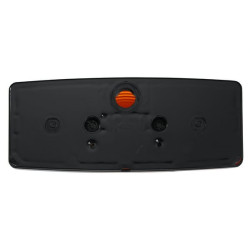 Posūkių ir gabaritinis žibintas RH 21/5W, stačiakampis, 12V, gintaro/skaidrus, tvirtinamas varžtais, 158x51x64mm, Hella 2BE00318