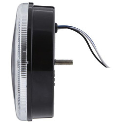 Posūkių ir gabaritinis žibintas LED, priekinis, apvalus, 10/30 V, skaidrus, tvirtinamas varžtais, Ø 122 mm, 24 LED, Hella ValueF