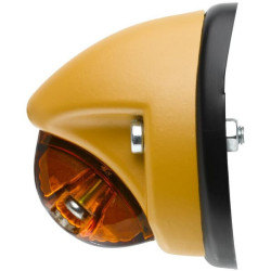 Posūkių ir gabaritinis žibintas kairysis 18 W, stačiakampis, 12 V, gintaro / skaidrus, tvirtinamas varžtais, Hella 2BE001278011