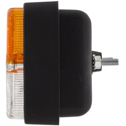 Posūkių ir gabaritinis žibintas 21/5W, stačiakampis, 12V, gintaro/skaidrus, tvirtinamas varžtais, 120x55x80mm, Hella 2BE99713108