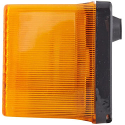 Posūkių ir gabaritinis žibintas LH 21/5W, stačiakampis, 12/24V, gintaro/skaidrus, tvirtinamas varžtais, 158x51x64mm, Hella 2BE00