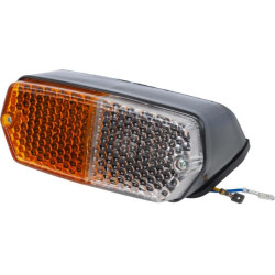 Stačiakampis gabaritinis žibintas, baltas/gintaras, prisukamas varžtu 5118463N