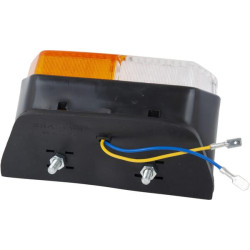 Stačiakampis gabaritinis žibintas, baltas/gintaras, prisukamas varžtu 5118463N