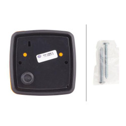 Posūkio lemputė 21W, kvadratinė, 12V, geltona, prisukama, 84x51x84mm, Hella 2BA003014011