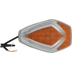 Priekinis LED posūkių ir gabaritinis žibintas, 12 V, geltonos/baltos spalvos, tvirtinamas varžtais, Kramp L261631