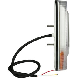 Priekinis LED posūkių ir gabaritinis žibintas, 12 V, geltonos/baltos spalvos, tvirtinamas varžtais, Kramp L261631