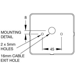 Posūkių ir gabaritų žibintas kvadratinis, 12/24V, oranžinis/baltas, tvirtinamas varžtais, 105x97x52 mm, Britax TOR4514