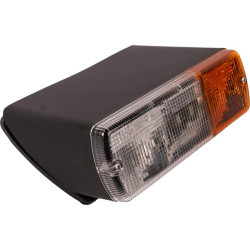 Posūkių ir gabaritinis žibintas kairysis, priekinis, stačiakampis, baltas/gintaras, tvirtinamas varžtais, 200x85x85 mm 5172682N