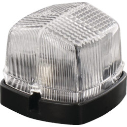 Gabaritinis žibintas 5W, kvadratinis, 12/24V, baltas/skaidrus, tvirtinamas varžtais, 62x42x62mm, Hella 2PF004081007