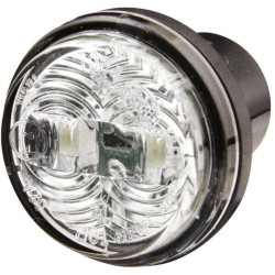 LED gabaritinis žibintas, apvalus, 12V, skaidrus, tvirtinamas varžtais, Ø 30mm, Hella 2PF340825041