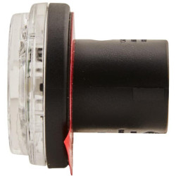 LED gabaritinis žibintas, apvalus, 12V, skaidrus, tvirtinamas varžtais, Ø 30mm, Hella 2PF340825041