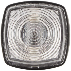 Gabaritinis žibintas 5W, kvadratinis, 12V, skaidrus, tvirtinamas varžtais, 62xHella 2PF996112031