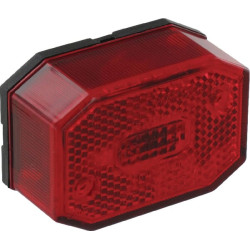 Gabaritinis žibintas, stačiakampis, 12/24V, raudonas, tvirtinamas varžtais, Aspöck 216510007