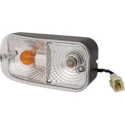 Posūkių ir gabaritinis žibintas kairysis, stačiakampis, prisukamas, Wesem 1400691310