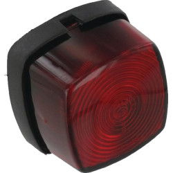 Gabaritinis žibintas, kvadratinis, 12 V, raudonas, tvirtinamas varžtais, Aspöck 215300007