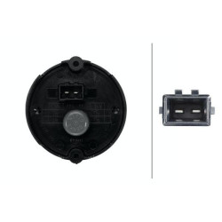 Indikatoriaus lemputė LED, apvali, 12 V, skaidri, prisukama, Ø 66 mm, AMP 2 kontaktų, 12 LED, Hella 2BA009001431