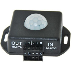 PIR judesio jutiklis, išjungimo funkcija laidu, 12V/84W - 24V/168W maks. 60056
