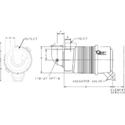 Pilnas oro filtras Donaldson G042545