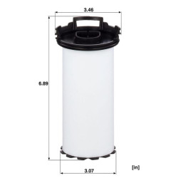 Teigiamo karterio ventiliacijos filtras LC9007