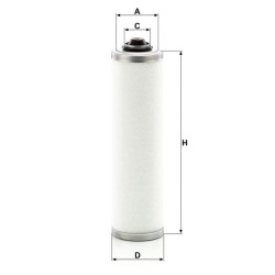 Suslėgto oro ir alyvos atskyrimas LE6014