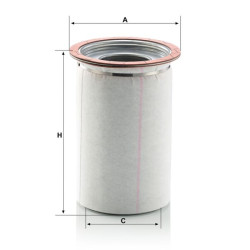 Suslėgto oro ir alyvos atskyrimas LE10001