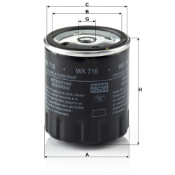 Kuro keitimo filtras WK716