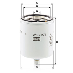 Kuro keitimo filtras WK7151