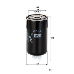 Kuro keitimo filtras WDK7245