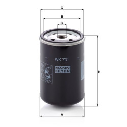 Kuro keitimo filtras WK731