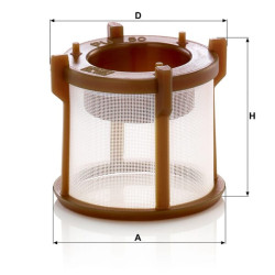 Kuro filtro elementas be metalo PU50Z