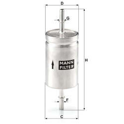 Kuro keitimo filtras WK512