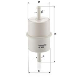 Kuro filtro elementas WK4002