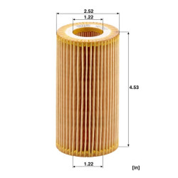 Alyvos filtro elementas, be metalo HU7181N