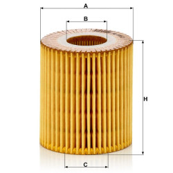 Alyvos filtro elementas, be metalo HU8152X