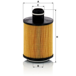 Alyvos filtro elementas, be metalo HU71211X